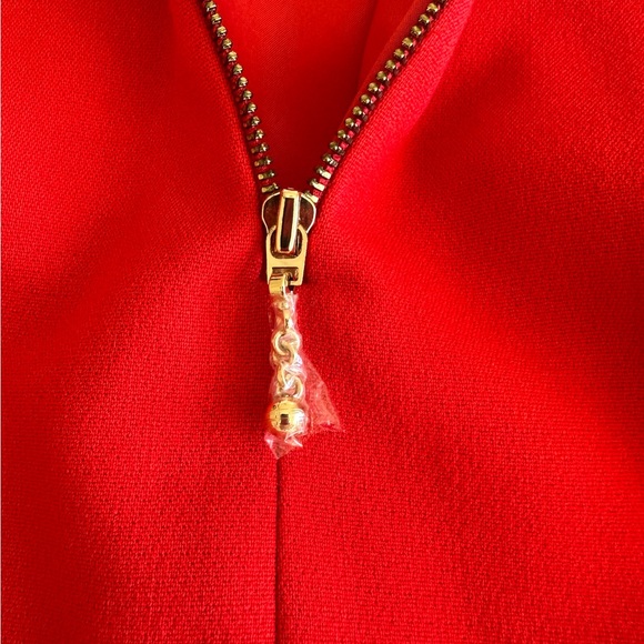 Kate Spade Sheila Red Sheath Dress 3/4 Sleeve Square Neck Holiday Size 2 NWT$398 - Picture 7 of 16